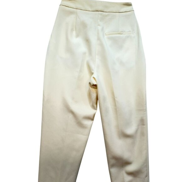 Zara Womens Trousers Size XS Cream Career Office - Picture 9 of 10